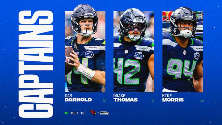 Seahawks Announce Week 10 Captains vs. The Cardinals