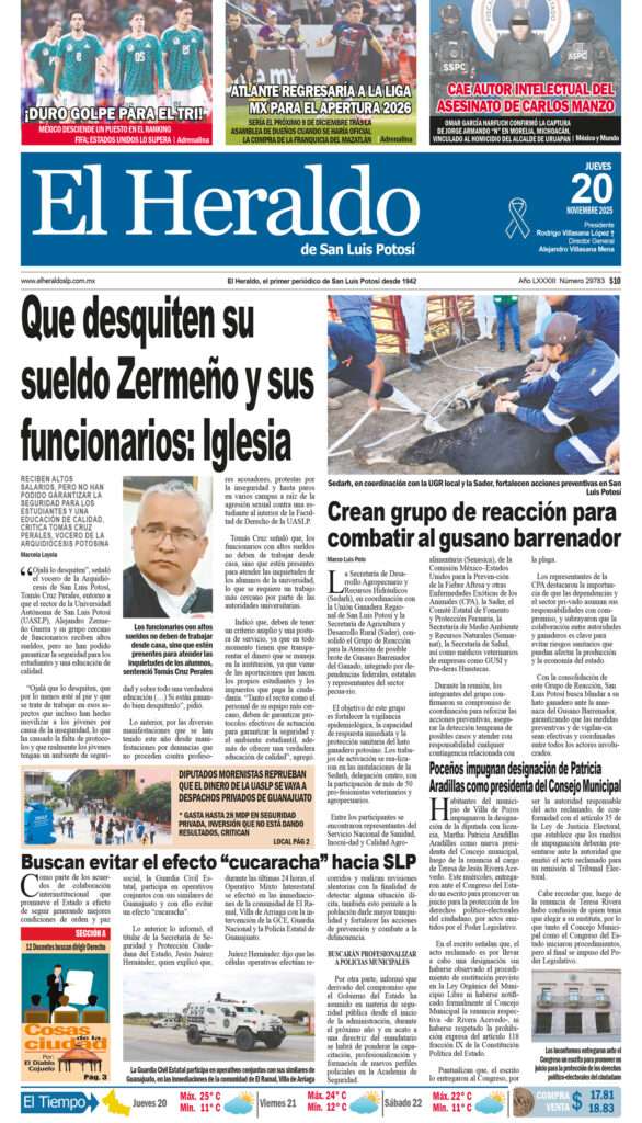 Edición impresa 20 de noviembre de 2025