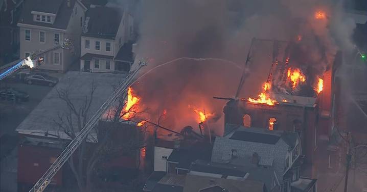 Pottstown, Pennsylvania fire damages historic church, over 30 residents evacuate as collapse risk investigated