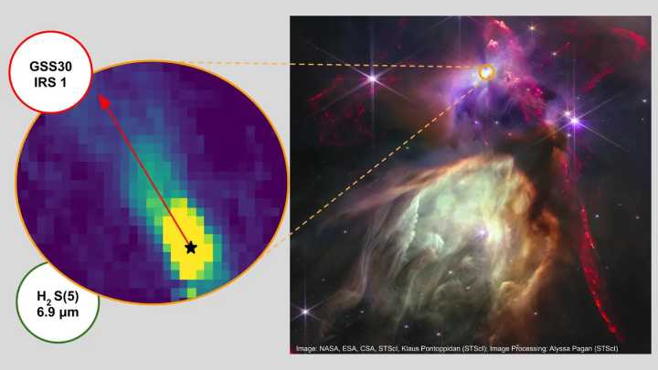 James Webb Space Telescope spies mysterious high-energy radiation in star nursery