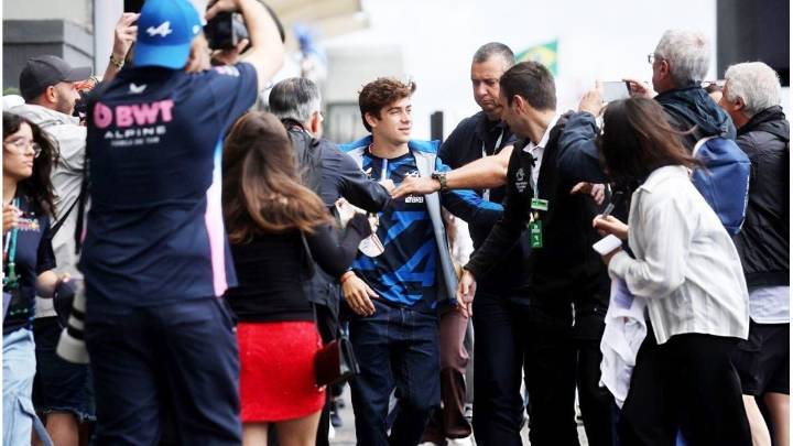 Franco Colapinto parte 17° en la carrera de Interlagos, Brasil