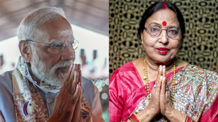 PM Modi offers heartfelt tributes to ‘Bihar Kokila’ Sharda Sinha on her first death anniversary