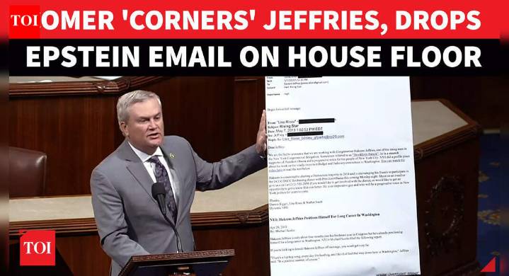 'CHILL OUT, STOP LYING!' Comer Unloads Jeffries-Epstein EMAILS In Explosive Congress Showdown