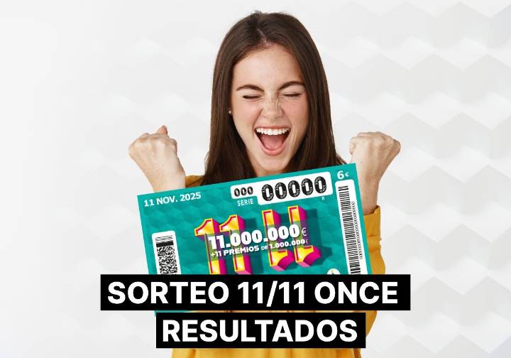 Sorteo 11/11 de la ONCE 2025, en directo: comprobar resultados del 11 de noviembre
