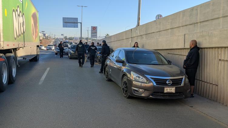 Carambola en carreta Aldama-Chihuahua; provoca congestionamiento vial