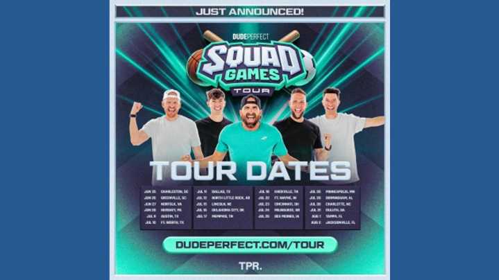 Dude Perfect's 'Squad Games Tour' to hit Food City Center in 2026