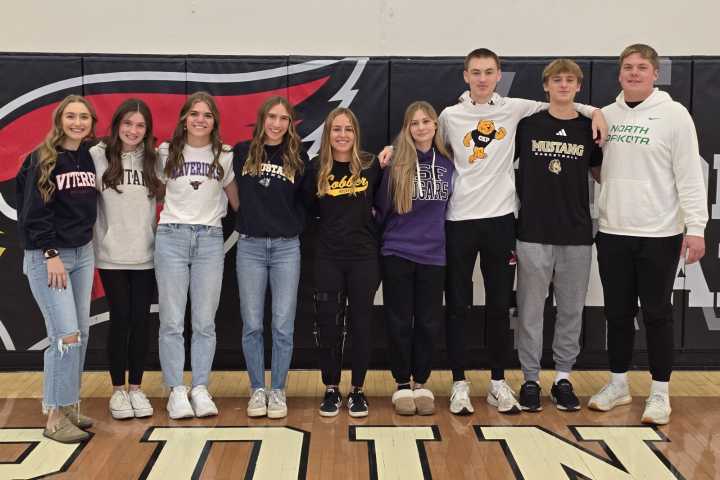 Nine Alexandria athletes ink letters of intent on signing day