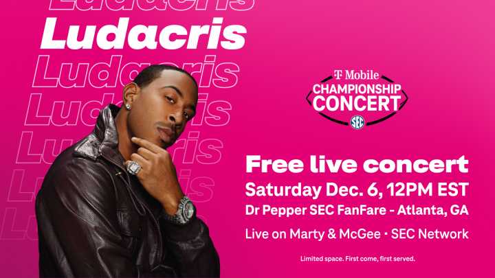 Three-time Grammy Award winner Ludacris to headline T-Mobile SEC Championship concert Dec. 6