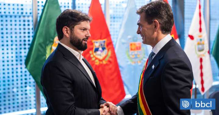Boric felicitó a Paz en primer saludo en 19 años entre mandatarios durante una investidura en Bolivia