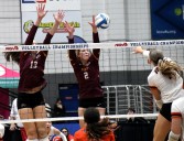 Photos of Farmington Hills Mercy vs. Byron Center in a D1 volleyball state semifinal