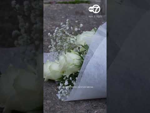 Pope Leo XIV celebrates a mass in a cemetery in Rome to commemorate the dead on All Souls' Day