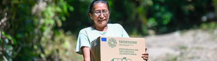 Gobierno Estatal lleva más apoyo alimentario a la Huasteca