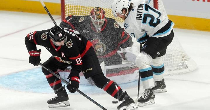 Merilainen makes 29 saves in 3rd NHL start to help the Senators beat the Mammoth 4