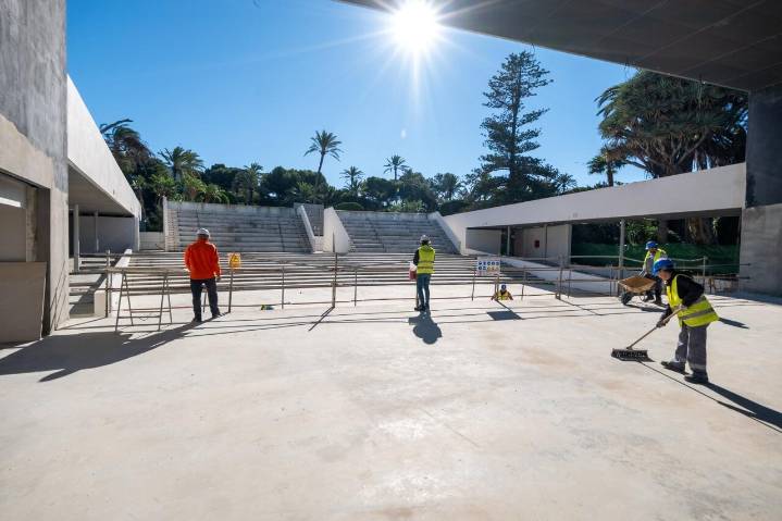 Los trabajos en el Teatro del Parque avanzan a buen ritmo