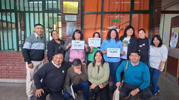 El CEDEMS realizó un cartelazo por salarios y contra la reforma laboral