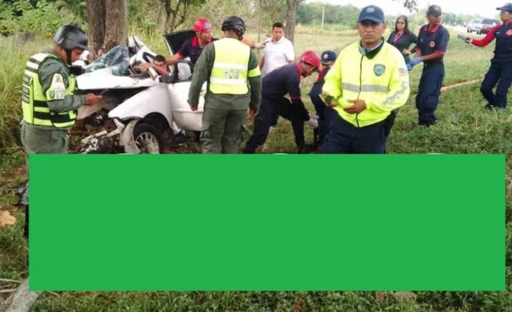 Accidente fatídico: Tres muertos tras estrellarse un carro en autopista de Yaracuy