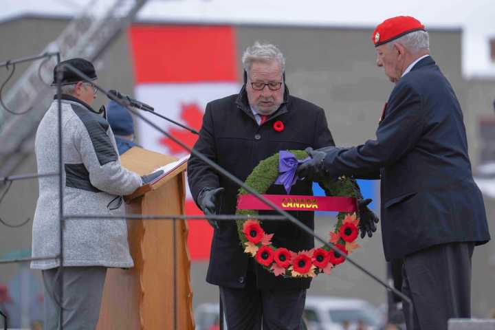 Quinte West residents pay respects to veterans on Remembrance Day