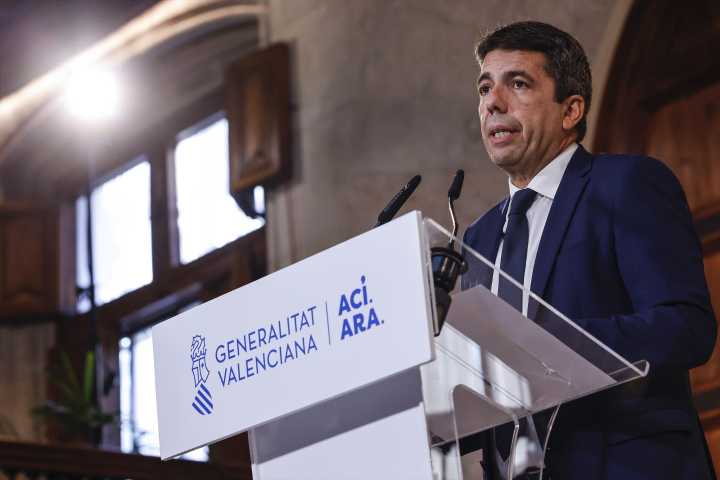 Mazón pide comparecer na comisión de investigación da dina