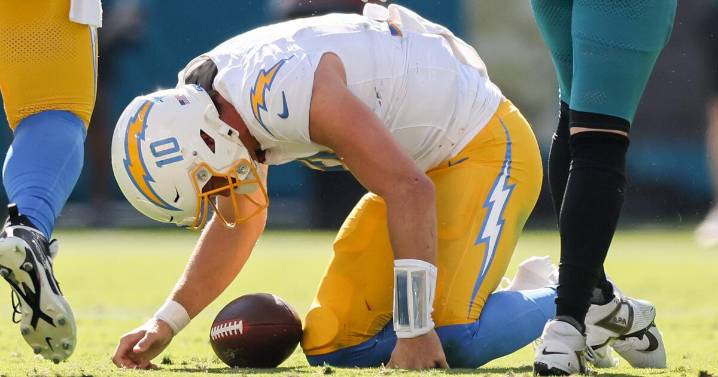 Justin Herbert and Chargers thrashed by Jaguars in worst loss of the Jim Harbaugh era