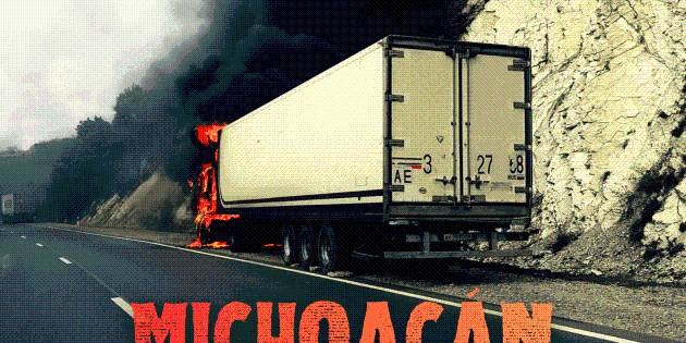 Reportan nuevos bloqueos carreteros y quema de vehículos en Michoacán