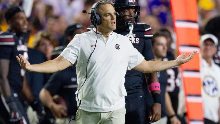 Shane Beamer calls rumors about his quarterback ‘horse garbage’