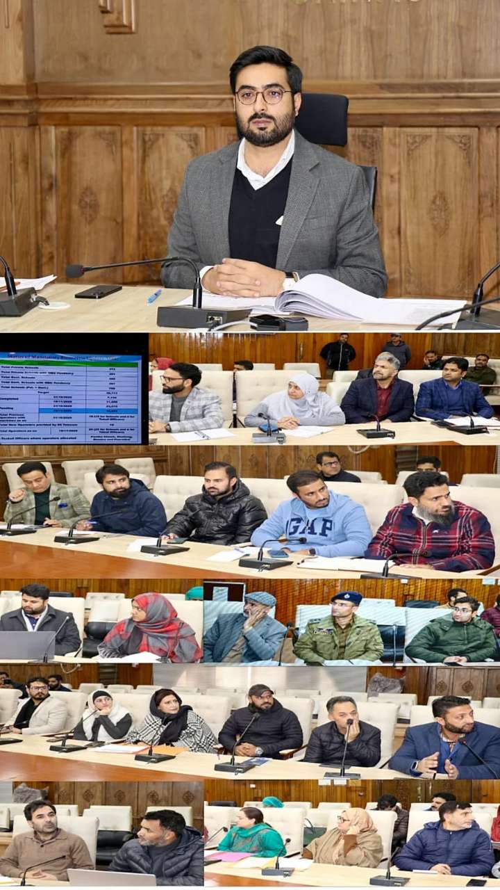 DC Srinagar reviews BMU, civil registration system, centre of excellence plans