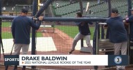 Drake Baldwin "super excited" to win NL Rookie of the Year award