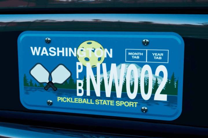 It’s an ace. Pickleball gets its own Washington license plate