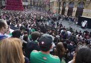 Las mejores imágenes de la fiesta por Palestina en Bilbao