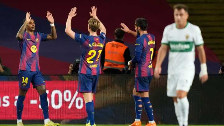 Así queda la clasificación de la Liga tras la victoria del Barcelona contra el Elche