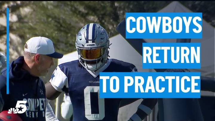 Dallas Cowboys return to practice a week after tragic death of teammate