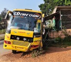 Udupi: Sleeper bus crashes into hotel premises near Ontibettu