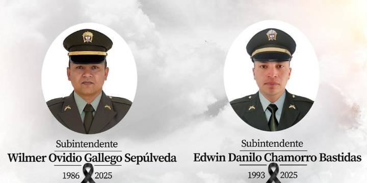 Ofrecen recompensa de hasta $500 millones por los responsables del asesinato de dos policías en Betulia