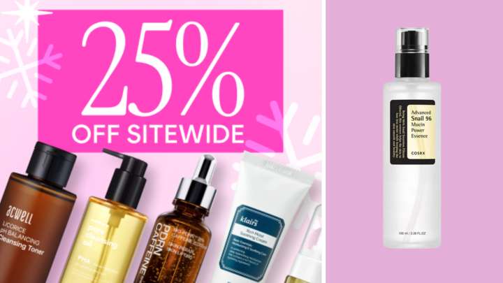 Get 25% off K-beauty favorites during the Soko Glam Black Friday sale