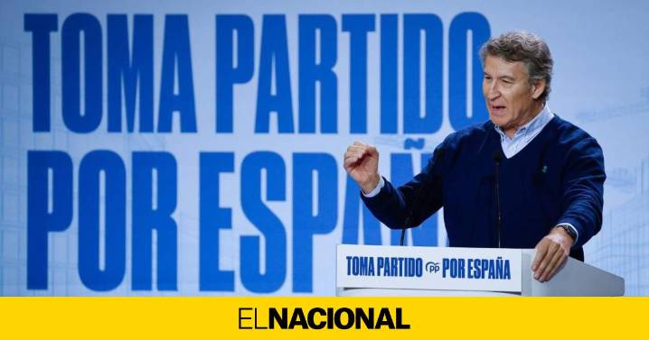Feijóo acusa a Sánchez de "pudrir" el país y llama a los españoles, "voten lo que voten", a manifestarse