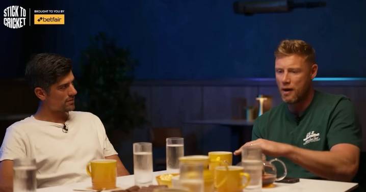 Ashes hero Freddie Flintoff's cheeky comment about daughter and Alastair Cook