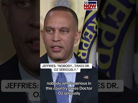 Hakeem Jeffries takes a question about Dr. Oz’s claims of “phantom enrollees” in ACA plans. #news