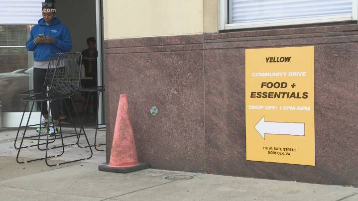 Pharrell Williams' YELLOW drive brings Thanksgiving relief to local families