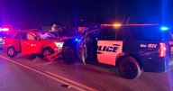 Suspected drunk driver hits Ceres police car; Blood alcohol level nearly triple the legal limit, officials say