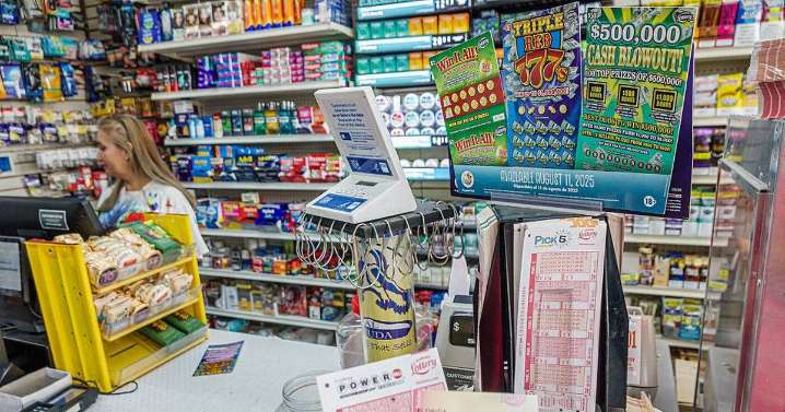 Customer abandoned lottery scratchcard at shop counter but instantly regretted it