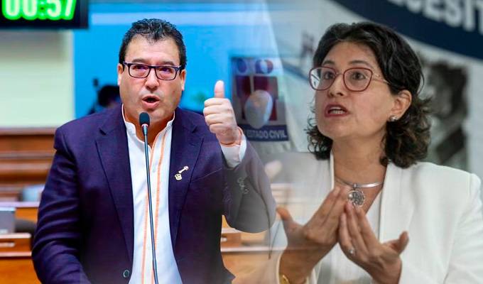 Congreso: Edwin Martínez pide la renuncia de la jefa del Reniec tras filtración de datos