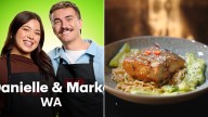 MKR Recipes Semi Final: Danielle and Marko’s Miso Glazed Salmon with Soba Noodles and Smashed Cucumber Salad