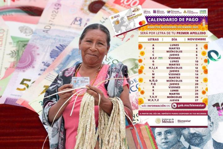 Pensión del Bienestar otorgará 6 mil 200 pesos del 10 al 14 de noviembre solo a estas personas