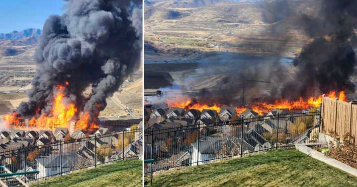 VIDEO: Lehi fire fully engulfs under-construction apartment complex