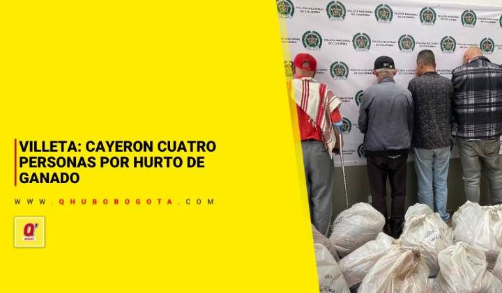 Villeta: cayeron cuatro personas por hurto de ganado