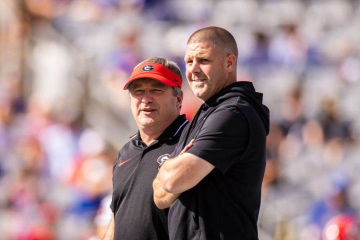 Ex-Florida coach Billy Napier visits Georgia practice before Texas game