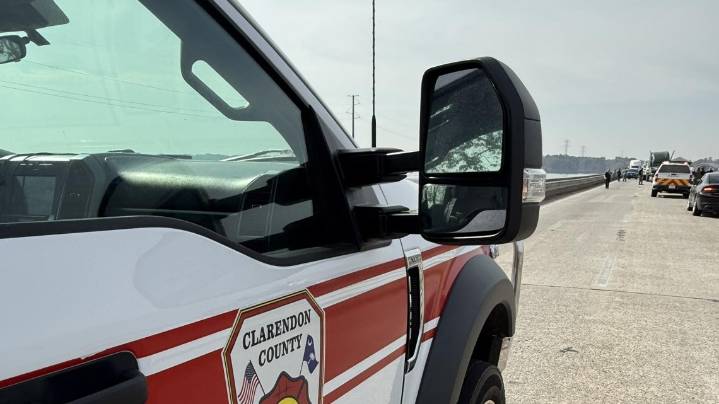 Interstate chase ends with suspect leaping from I-95 bridge into Lake Marion, deputies say