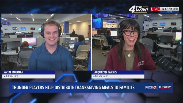 Thunder players help feed their community