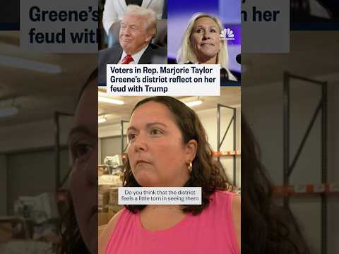 Voters in Rep. Marjorie Taylor Greene's district reflect on her feud with Trump