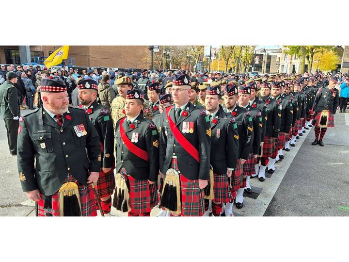 Remembrance Day draws crowd to Chatham cenotaph